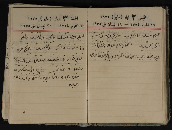 Abdel-Rahman al-Haj Ibrahim Diaries, Tulkarm, 1935