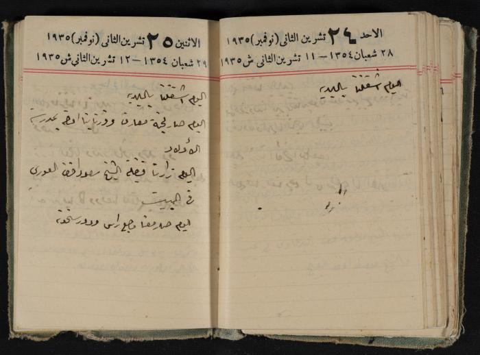 Abdel-Rahman al-Haj Ibrahim Diaries, Tulkarm, 1935