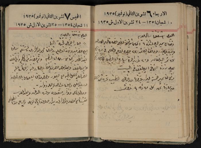 Abdel-Rahman al-Haj Ibrahim Diaries, Tulkarm, 1935