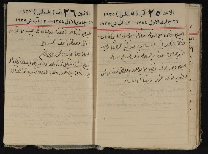 Abdel-Rahman al-Haj Ibrahim Diaries, Tulkarm, 1935