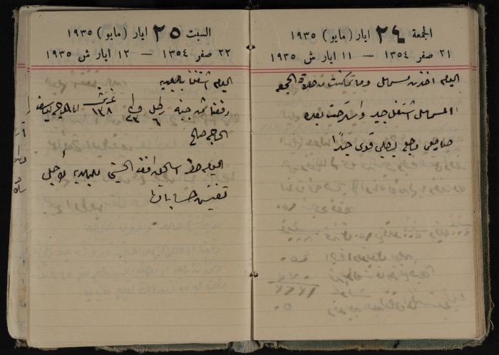 Abdel-Rahman al-Haj Ibrahim Diaries, Tulkarm, 1935