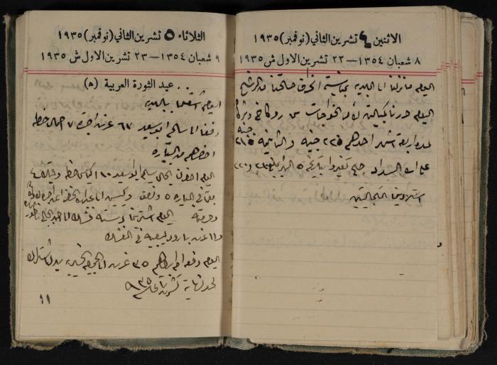Abdel-Rahman al-Haj Ibrahim Diaries, Tulkarm, 1935
