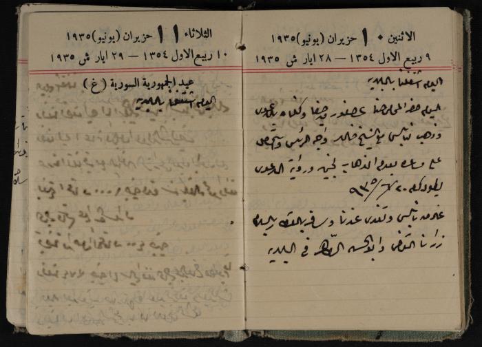 Abdel-Rahman al-Haj Ibrahim Diaries, Tulkarm, 1935