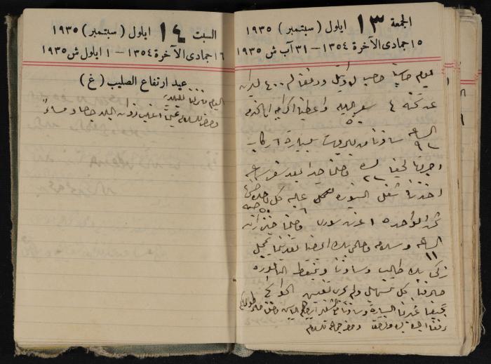 Abdel-Rahman al-Haj Ibrahim Diaries, Tulkarm, 1935