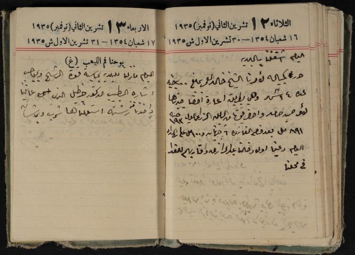 Abdel-Rahman al-Haj Ibrahim Diaries, Tulkarm, 1935
