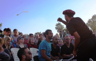 A Glimpse of the Palestinian Circus School's Show During the Birzeit Heritage Week