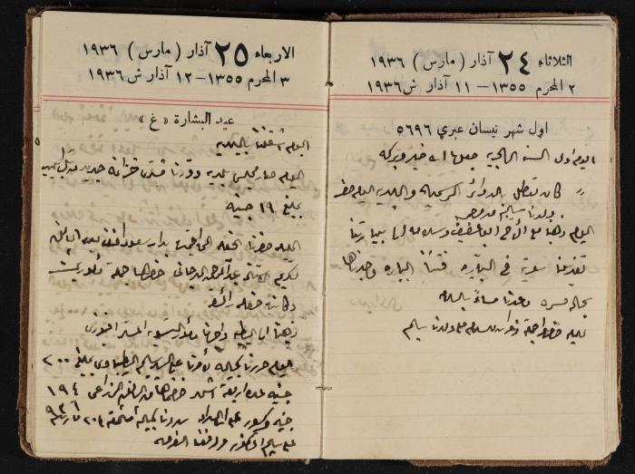 مذكرات عبدالرحمن الحاج إبراهيم، طولكرم، 1936