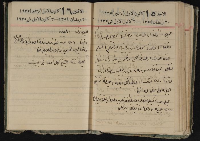 Abdel-Rahman al-Haj Ibrahim Diaries, Tulkarm, 1935