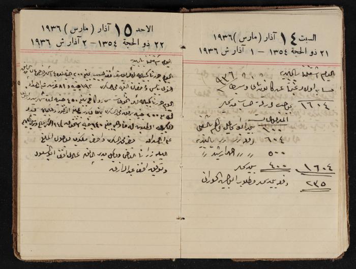 مذكرات عبدالرحمن الحاج إبراهيم، طولكرم، 1936