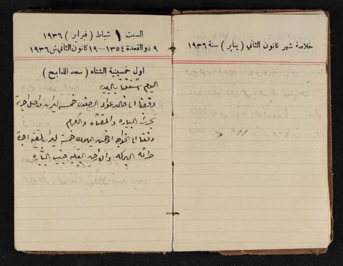 مذكرات عبدالرحمن الحاج إبراهيم، طولكرم، 1936