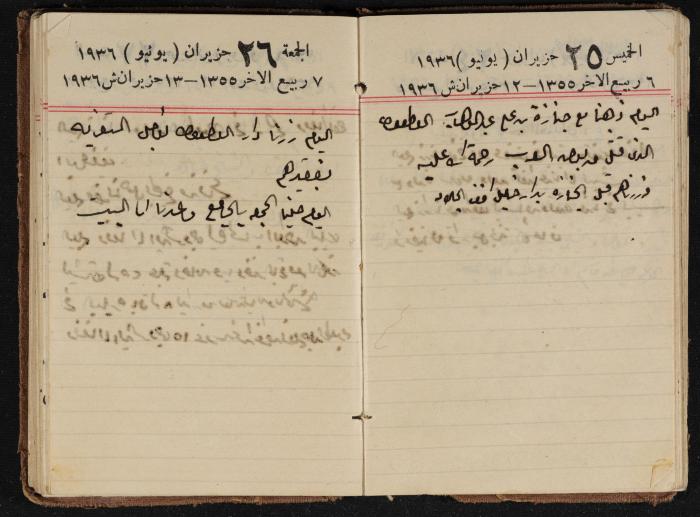 مذكرات عبدالرحمن الحاج إبراهيم، طولكرم، 1936