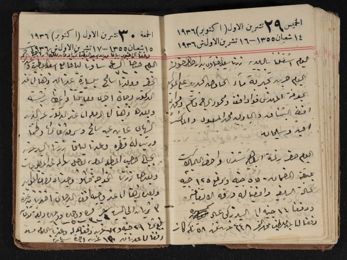 مذكرات عبدالرحمن الحاج إبراهيم، طولكرم، 1936