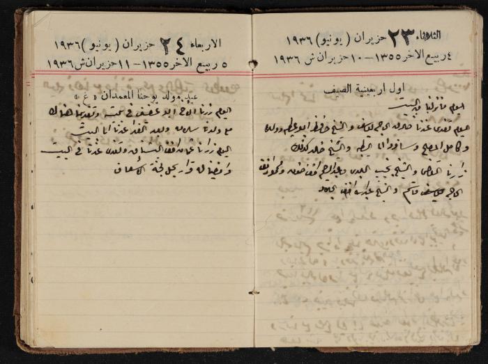 مذكرات عبدالرحمن الحاج إبراهيم، طولكرم، 1936