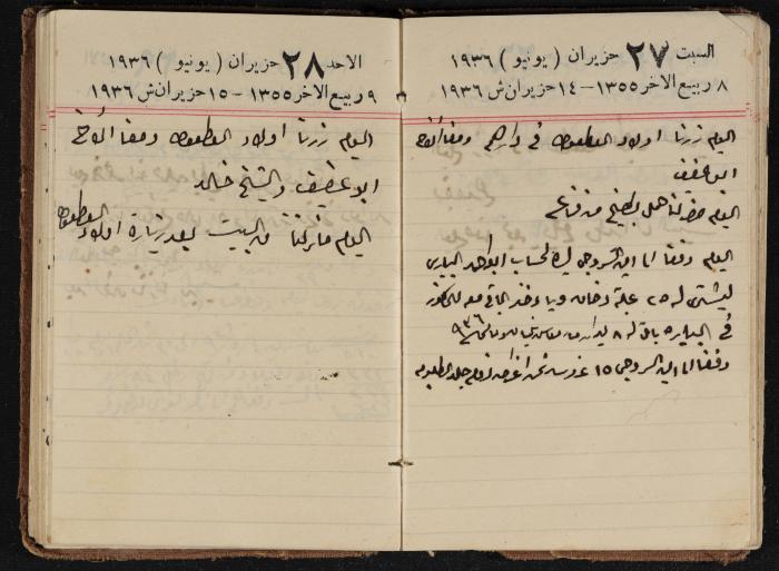 مذكرات عبدالرحمن الحاج إبراهيم، طولكرم، 1936