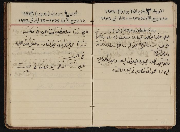 مذكرات عبدالرحمن الحاج إبراهيم، طولكرم، 1936