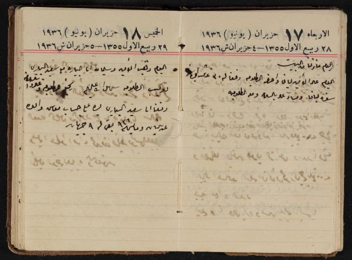 مذكرات عبدالرحمن الحاج إبراهيم، طولكرم، 1936