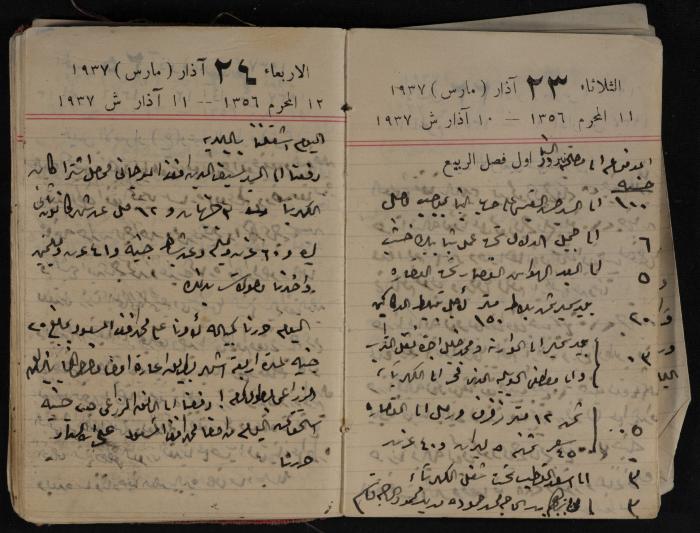 مذكرات عبد الرحمن الحاج إبراهيم، طولكرم، 1937