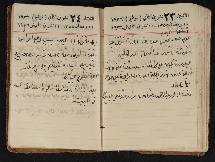 مذكرات عبدالرحمن الحاج إبراهيم، طولكرم، 1936
