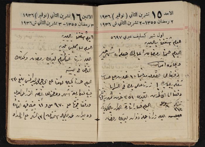مذكرات عبدالرحمن الحاج إبراهيم، طولكرم، 1936