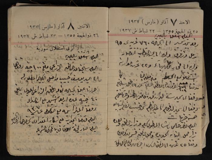 مذكرات عبد الرحمن الحاج إبراهيم، طولكرم، 1937