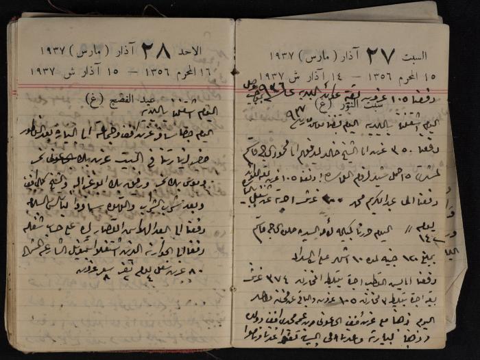 مذكرات عبد الرحمن الحاج إبراهيم، طولكرم، 1937