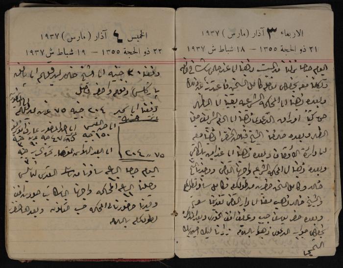 مذكرات عبد الرحمن الحاج إبراهيم، طولكرم، 1937