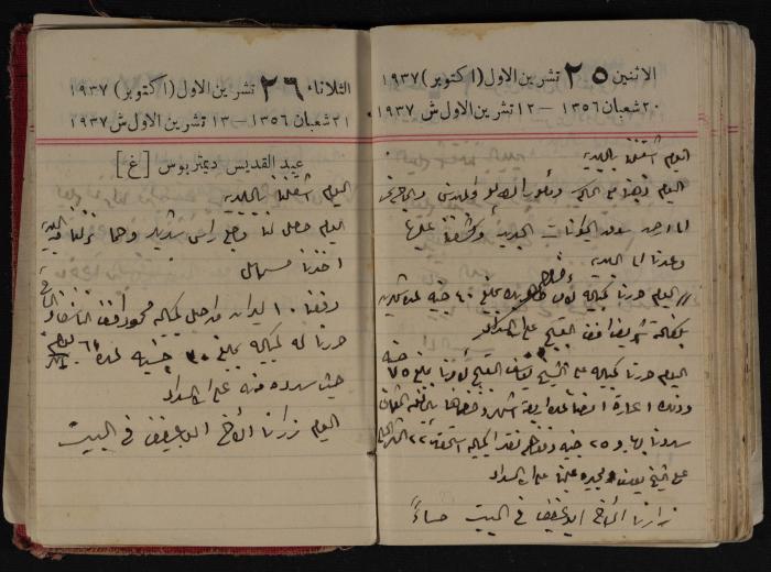 مذكرات عبد الرحمن الحاج إبراهيم، طولكرم، 1937