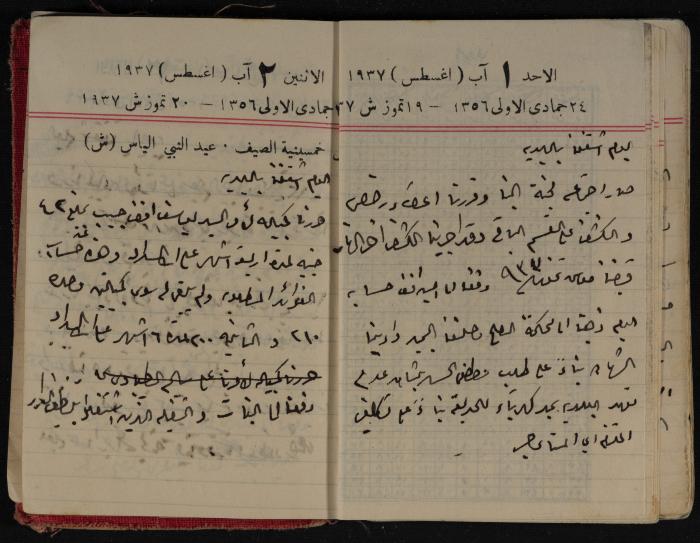 مذكرات عبد الرحمن الحاج إبراهيم، طولكرم، 1937