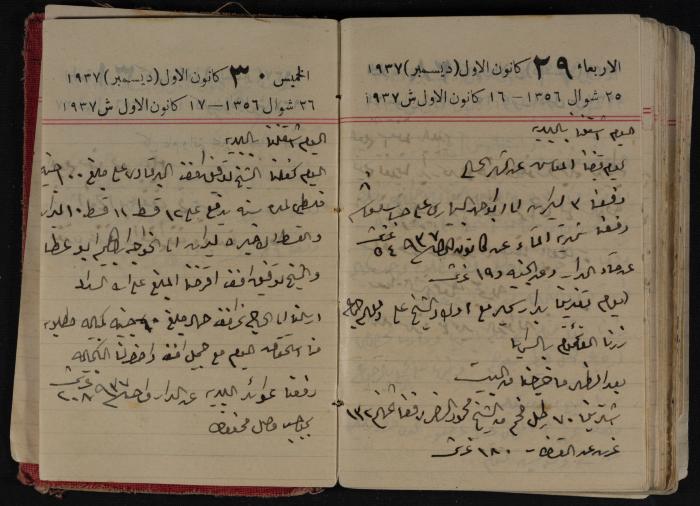 مذكرات عبد الرحمن الحاج إبراهيم، طولكرم، 1937