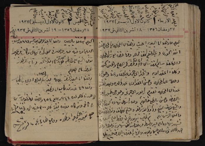 مذكرات عبد الرحمن الحاج إبراهيم، طولكرم، 1937