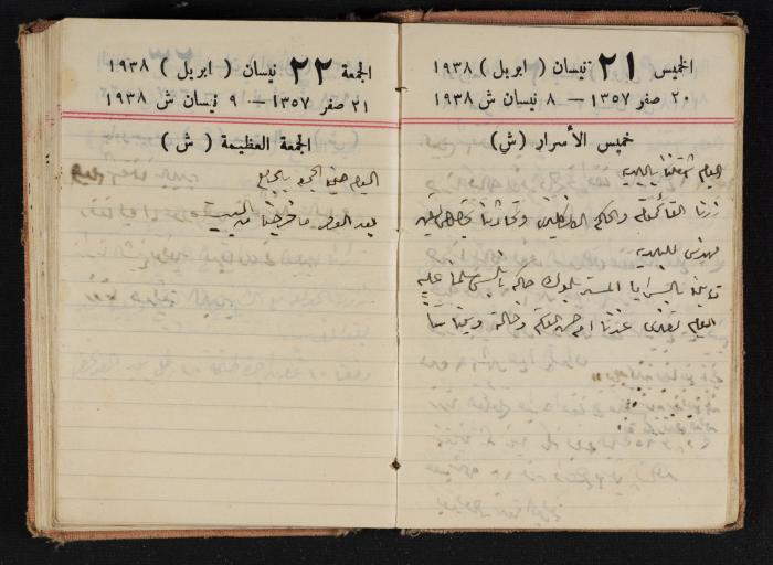 Abdel-Rahman al-Haj Ibrahim Diaries, Tulkarm, 1938