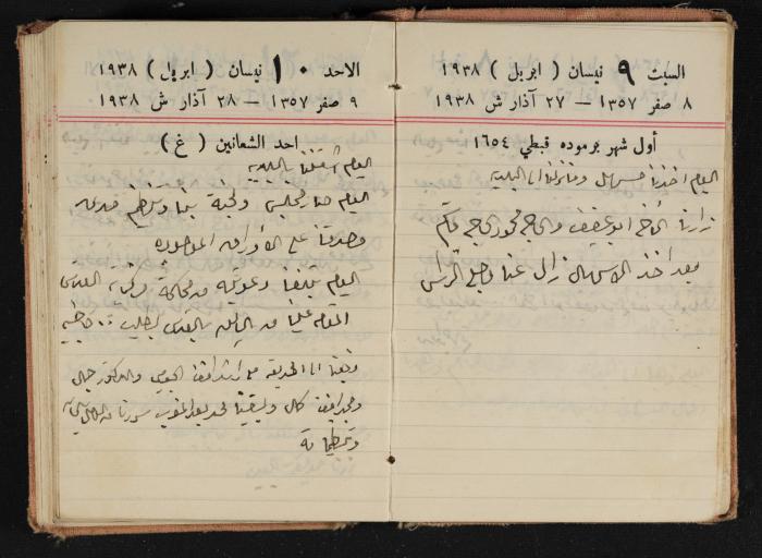 Abdel-Rahman al-Haj Ibrahim Diaries, Tulkarm, 1938