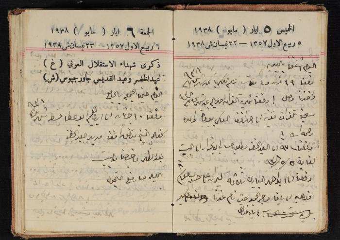 Abdel-Rahman al-Haj Ibrahim Diaries, Tulkarm, 1938