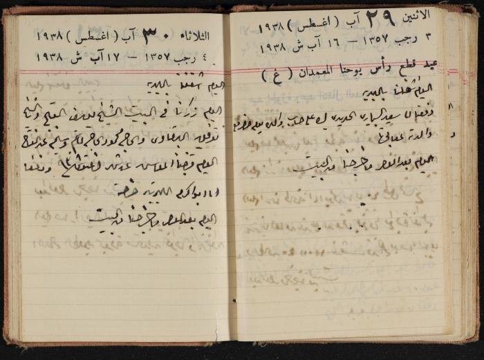 Abdel-Rahman al-Haj Ibrahim Diaries, Tulkarm, 1938