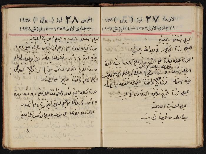 Abdel-Rahman al-Haj Ibrahim Diaries, Tulkarm, 1938