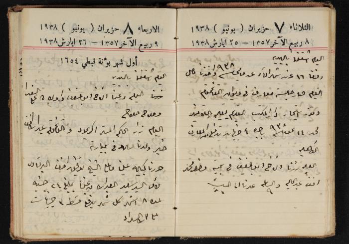 Abdel-Rahman al-Haj Ibrahim Diaries, Tulkarm, 1938