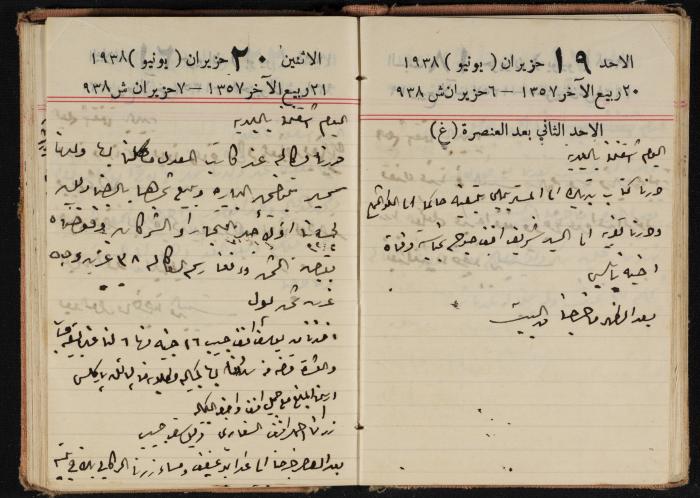 Abdel-Rahman al-Haj Ibrahim Diaries, Tulkarm, 1938