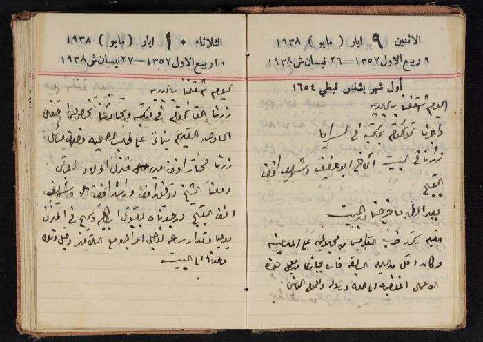 Abdel-Rahman al-Haj Ibrahim Diaries, Tulkarm, 1938