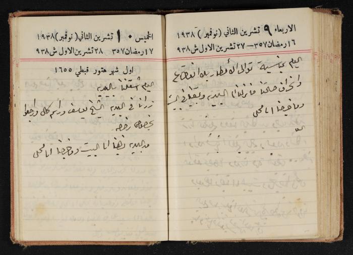Abdel-Rahman al-Haj Ibrahim Diaries, Tulkarm, 1938