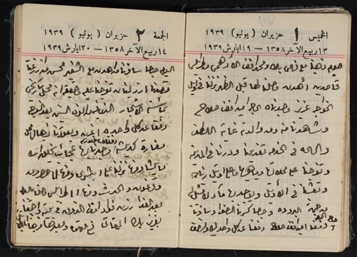 مذكرات عبد الرحمن الحاج إبراهيم، طولكرم، 1939