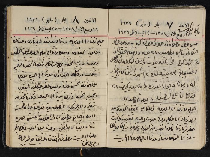 مذكرات عبد الرحمن الحاج إبراهيم، طولكرم، 1939