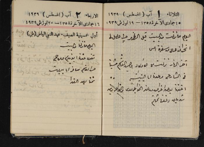 مذكرات عبد الرحمن الحاج إبراهيم، طولكرم، 1939