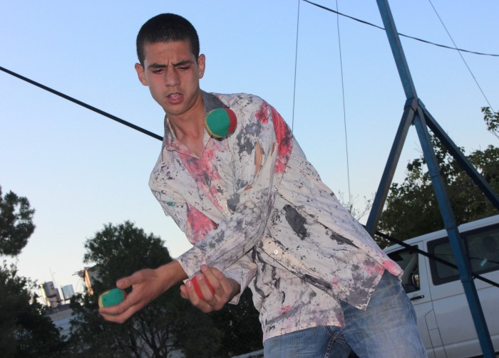 A Glimpse of the Palestinian Circus School's Show During the Birzeit Heritage Week