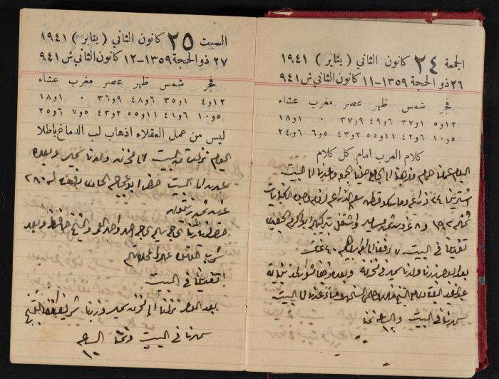 Abdel-Rahman al-Haj Ibrahim Diaries, Tulkarm, 1941