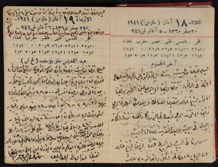 Abdel-Rahman al-Haj Ibrahim Diaries, Tulkarm, 1941