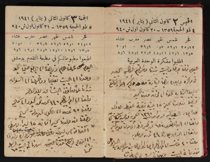 Abdel-Rahman al-Haj Ibrahim Diaries, Tulkarm, 1941