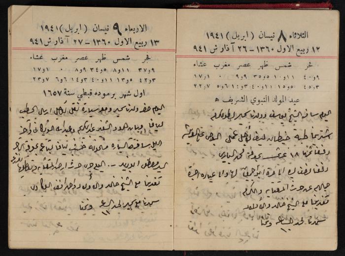 Abdel-Rahman al-Haj Ibrahim Diaries, Tulkarm, 1941