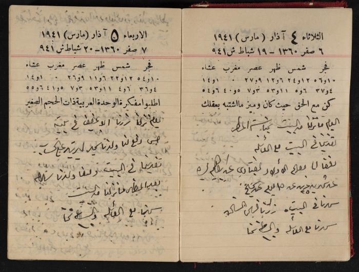 Abdel-Rahman al-Haj Ibrahim Diaries, Tulkarm, 1941