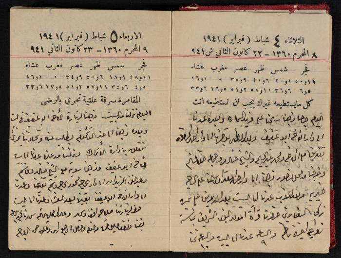Abdel-Rahman al-Haj Ibrahim Diaries, Tulkarm, 1941