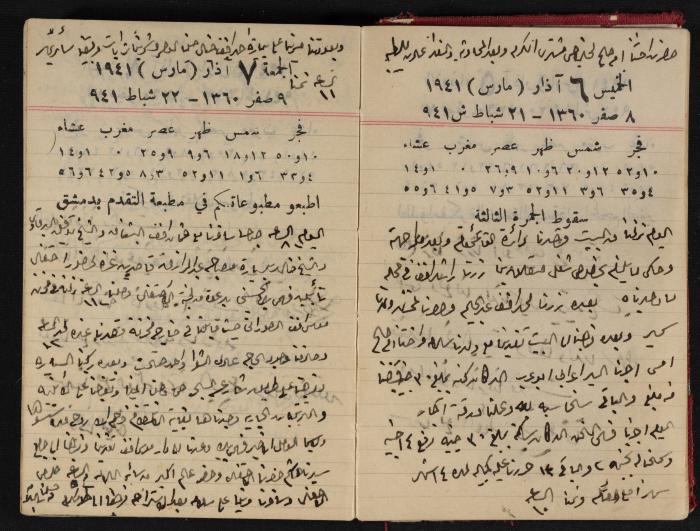 Abdel-Rahman al-Haj Ibrahim Diaries, Tulkarm, 1941